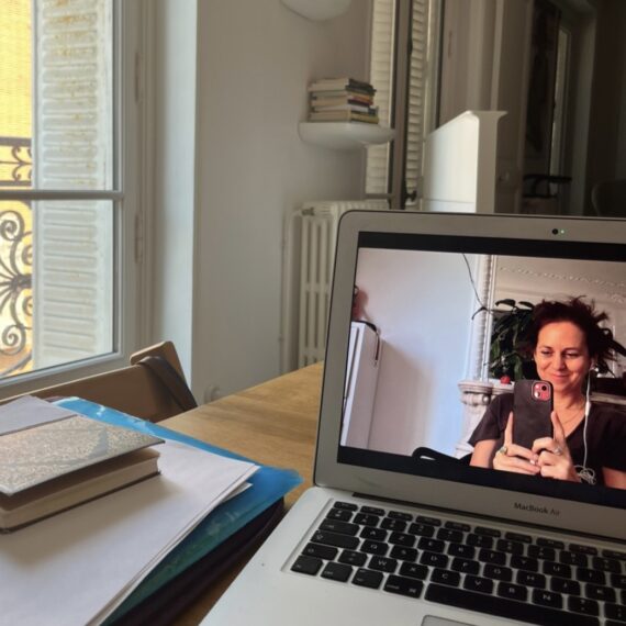 visuel rdv avec Mélanie Portet le Doze en visio par zoom